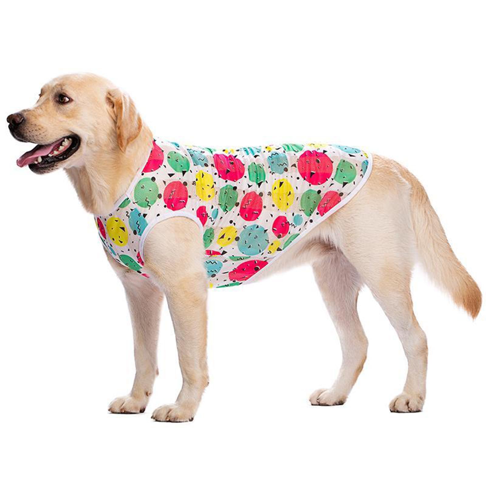 Pet Summer T-Shirt Breathable Jumpsuit Pajamas,Dog Anti-Hair Apparel Onesie Sunscreen Cooling Clothing,Vest Suitable for Large Medium Dogs_38/7XL(Rotundity) — image 1