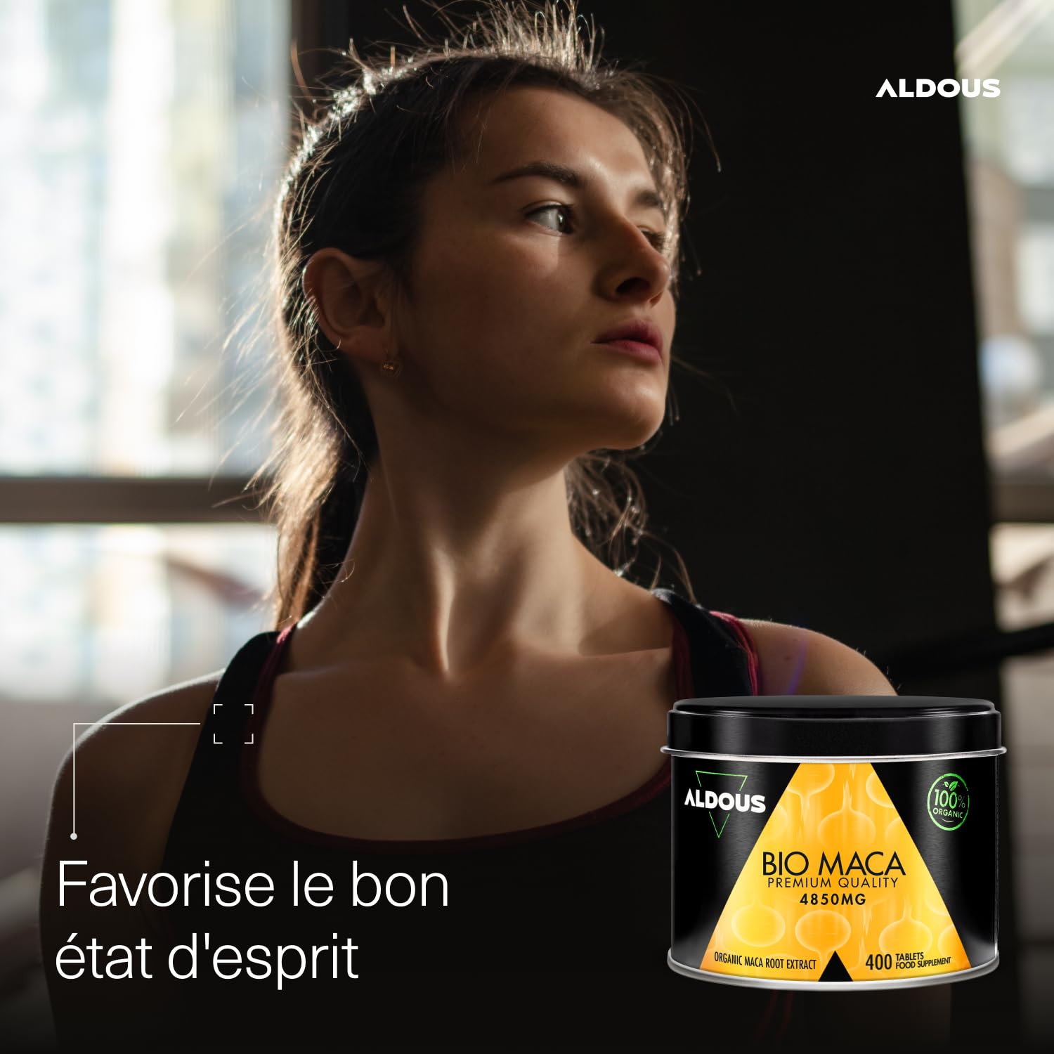 Extrait de Maca Bio - Dose 4850mg - 400 Comprimés - Hautement Concentrée - Maca Peruana - 100 jours - Poudre de Maca Root - Augmente l'Énergie et la Vitalité - Régulateur Hormonal - Certification Bio