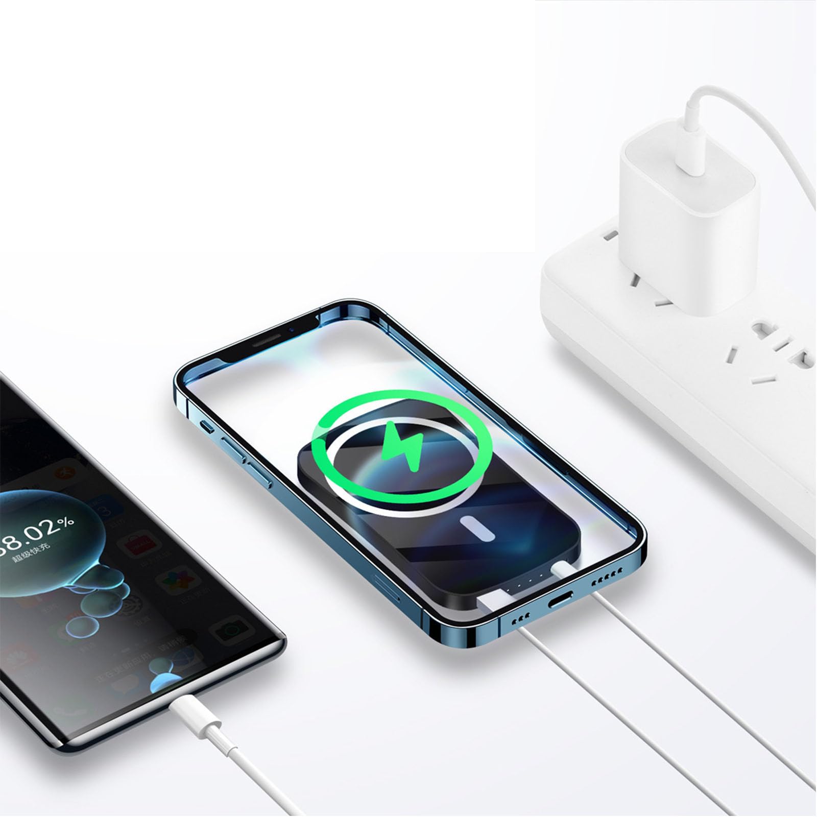 per Smartphone 10000mAh Portatile Viaggio PD20W Batteria per 13 Caricabatterie Portatile Leggero per Viaggi per Più Dispositivi