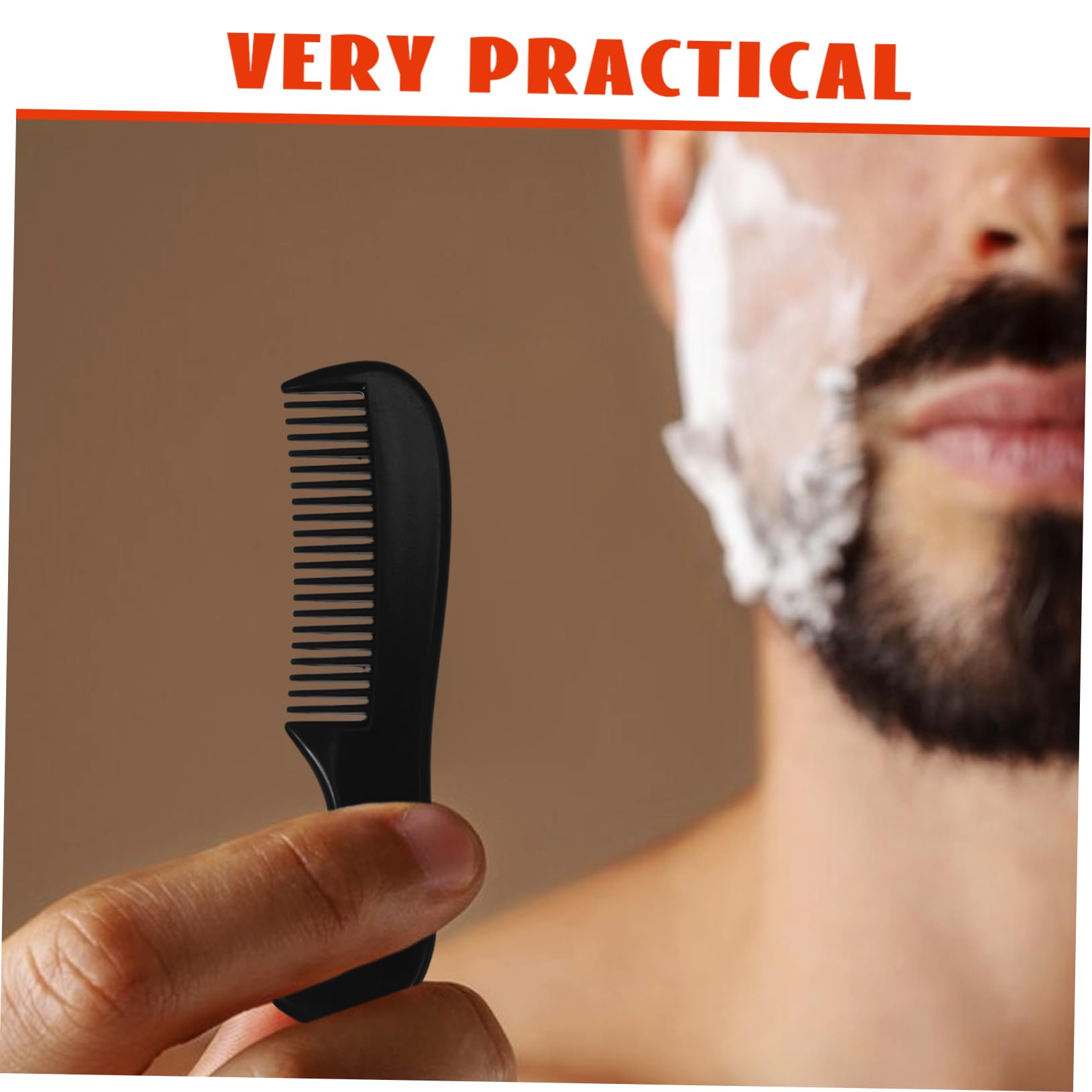 minkissy 50 Pz pettine per barba pettine compatto pettini per da uomo multiuso pettini per barba per da donna per uomo da plastica