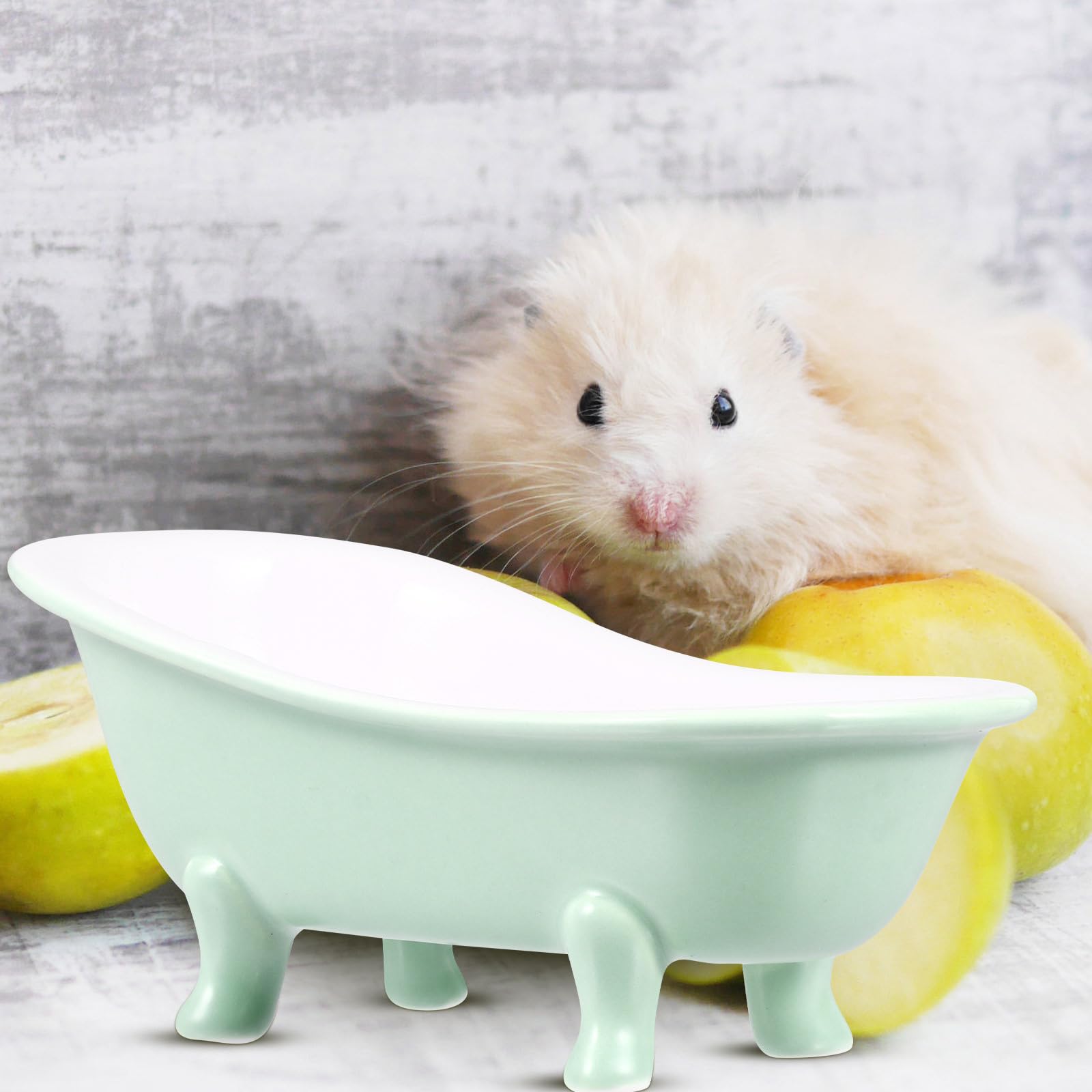 iplusmile Hamster Badewanne Aus Keramik Für Kleintiere Natürliche Kühlung Leicht Zu Reinigen 6.1"X2.2"X2.8" Für Hamster Und Degus Im Haustierkäfig
