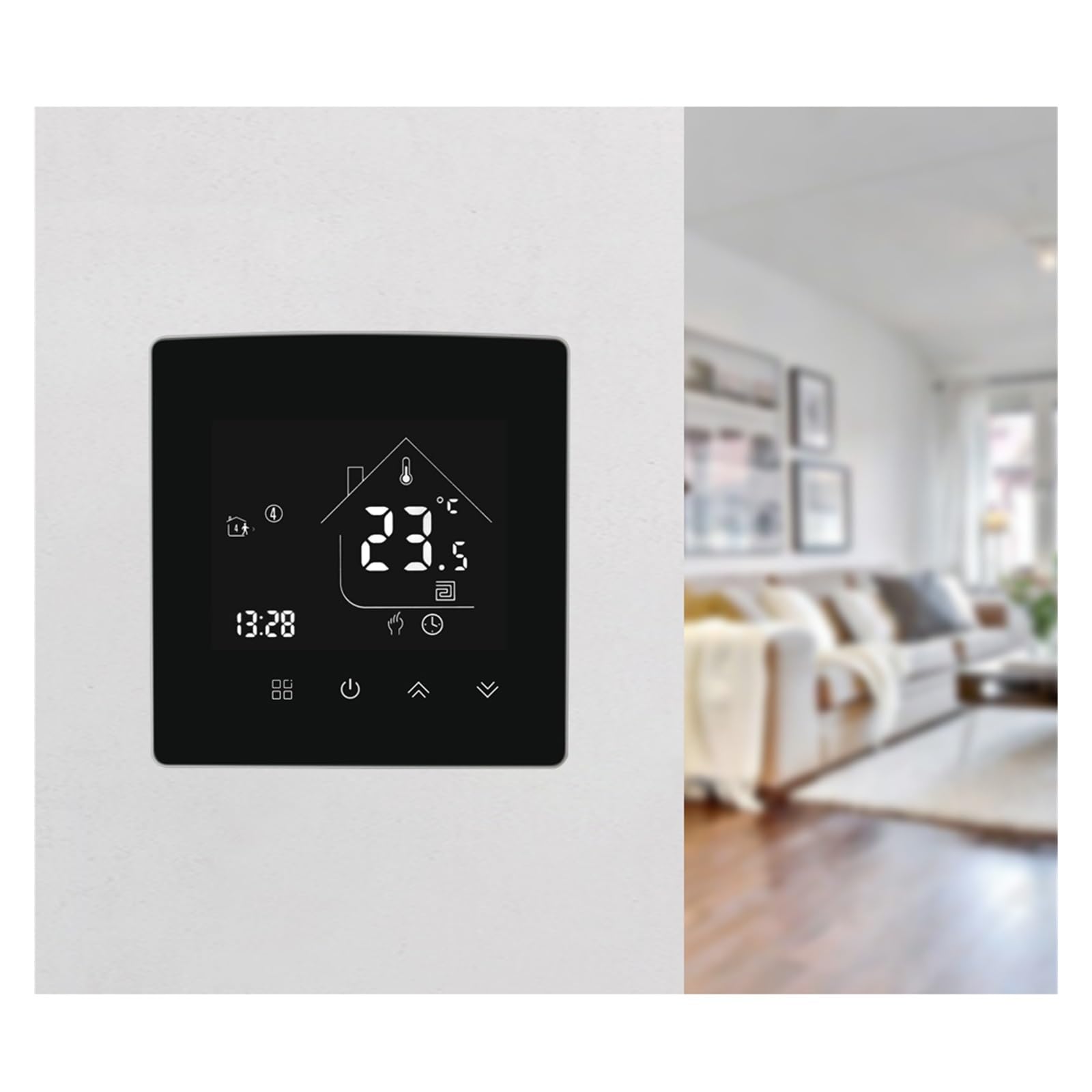 Termostato WiFi Controlador de Temperatura Agua/Calefacción Suelo eléctrica Caldera Gas Control Vida Inteligente Ahorra EnergíA Y Costes De CalefaccióN(WZ-X5-GB 25A)