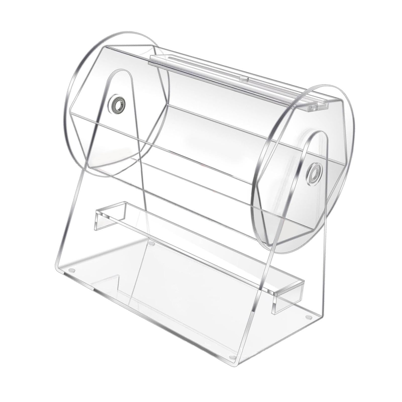 Milageto Acryl-Tombola-Trommel, transparente Tombola-Losbox, Tombola-Lostrommel für Jahresversammlung, Firmenfeiern, Tickets, Familienspiele