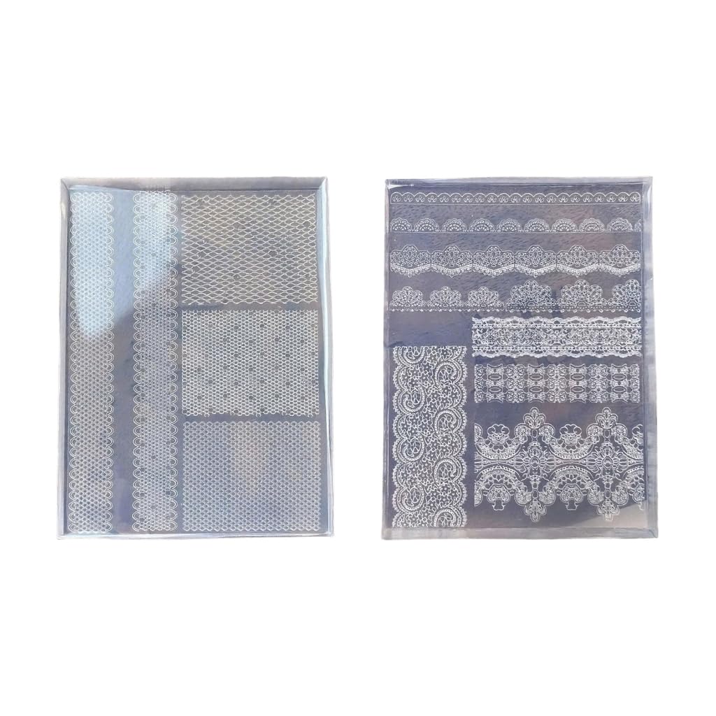 Elnwnnkc Silicone Lace Mold for Jewelry Making and Nails Art with Intricate French Design Reusable Crafting