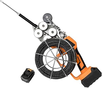 Cordless Electric Wire Puller Electrician Hidden Dark Wire Threader with 20 Meter Wire Portable Cable Puller for Home/Outdoor,1battery