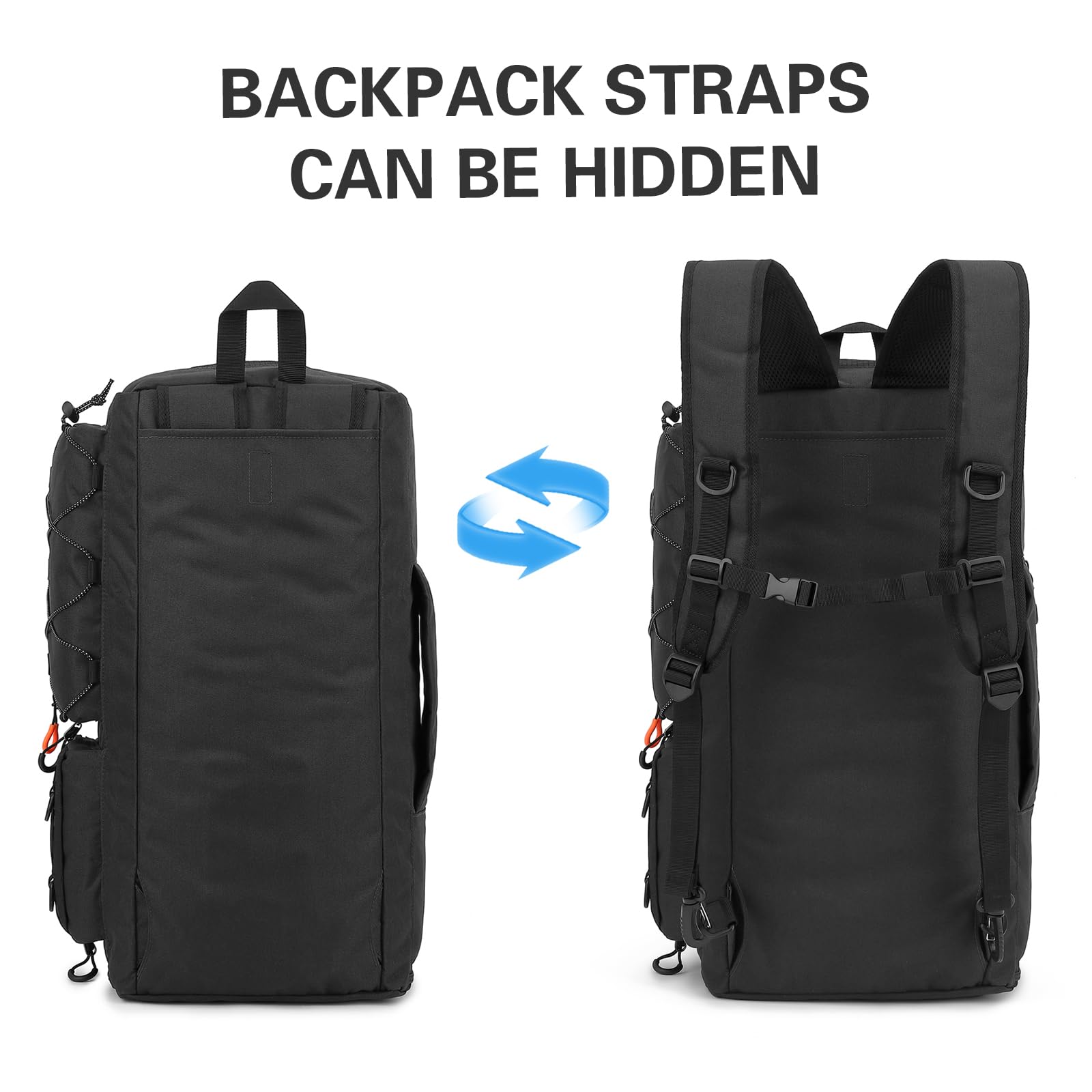 TUGUAN Sporttasche Rucksack Herren 45L Reisetasche mit Schuhfach Nassfach