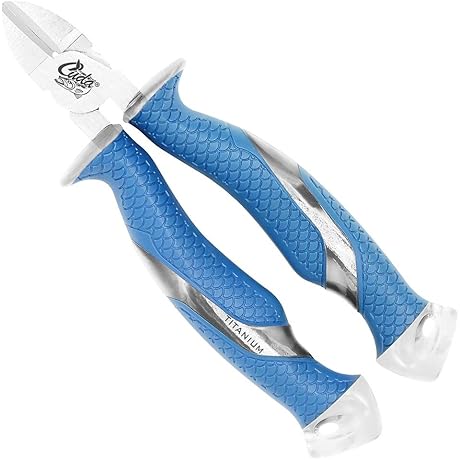 Cuda 6.75' Diagonal Wire Cutters - Ultra-Sharp Fishing Tools for Anglers and Fishermen