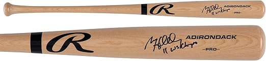 Matt Holliday St. Louis Cardinals Autographed Blonde Rawlings Pro Bat with "11 WS Champs" Inscription - Autographed MLB Bats
