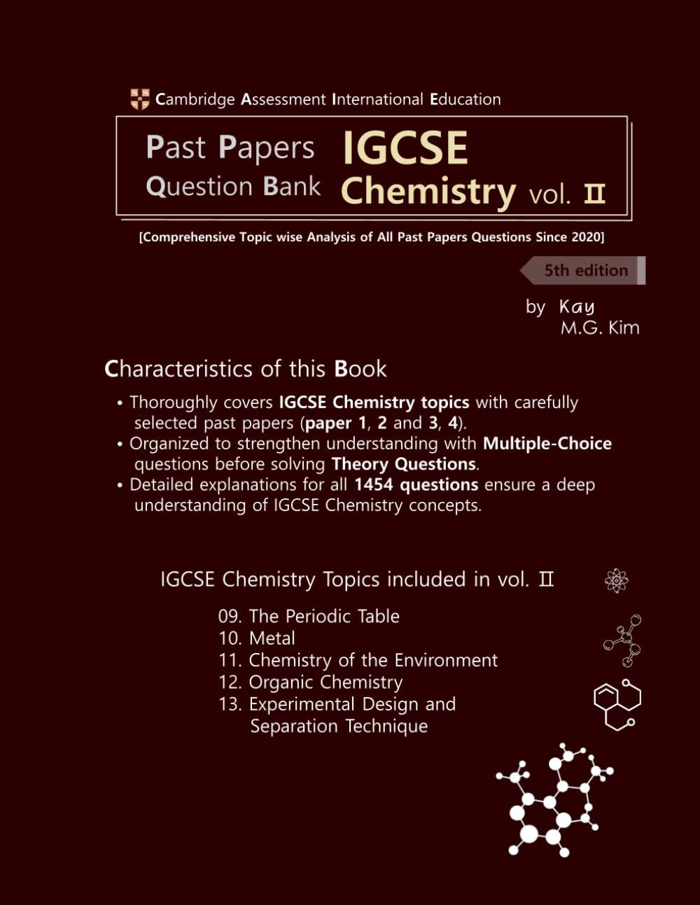 Past Papers Question Bank IGCSE Chemistry 5th edition vol. 2: Cambridge IGCSE Chemistry Past Papers Question Bank vol. 2