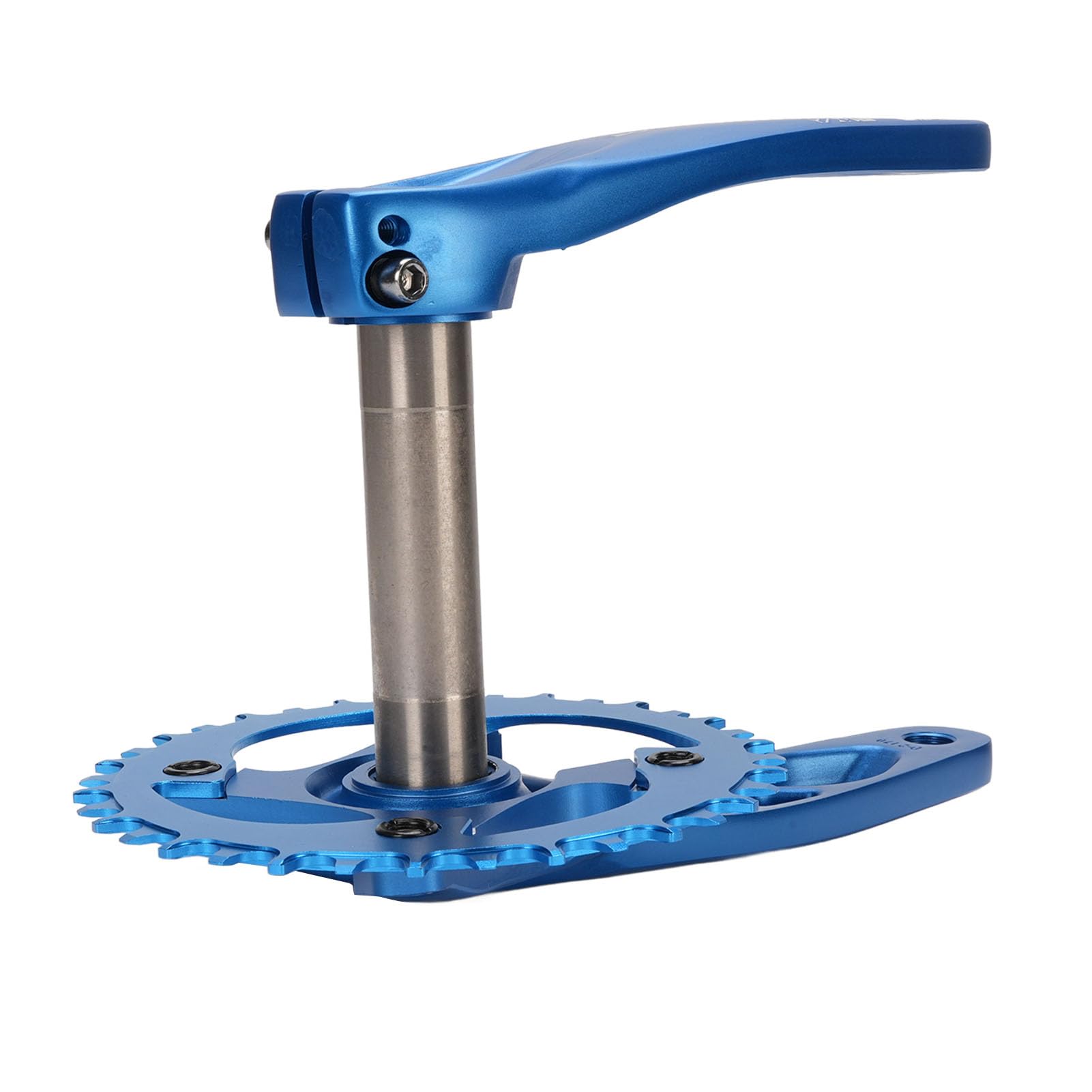 Ejoyous Set Pedivella Bici in Lega di Alluminio Cava Guarnitura Integrata Guarnitura 36T Movimento Centrale per Ciclisti da Strada di Montagna da 8 a 12 velocità Blu