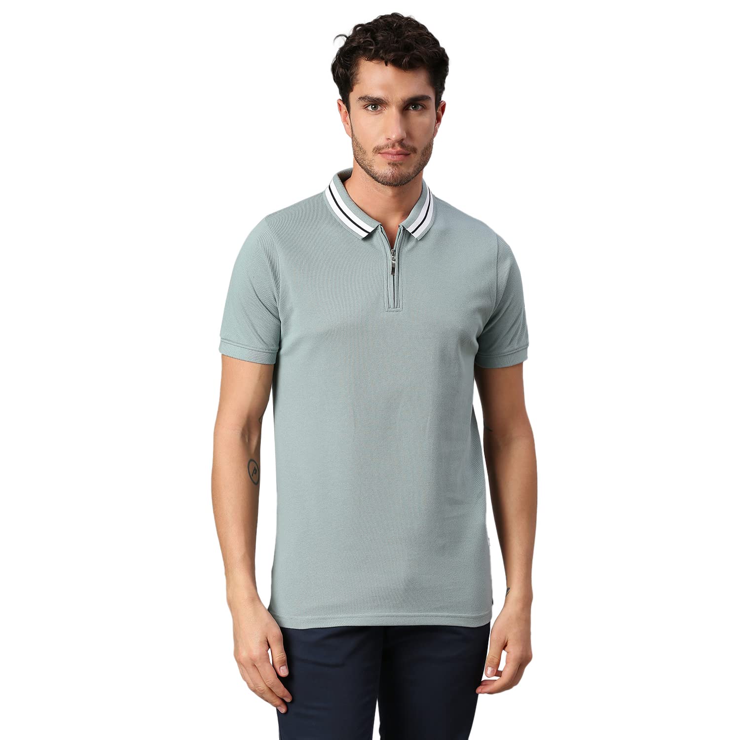 Dennis LingoMen's Slim Fit Polo T-Shirt Burgundy