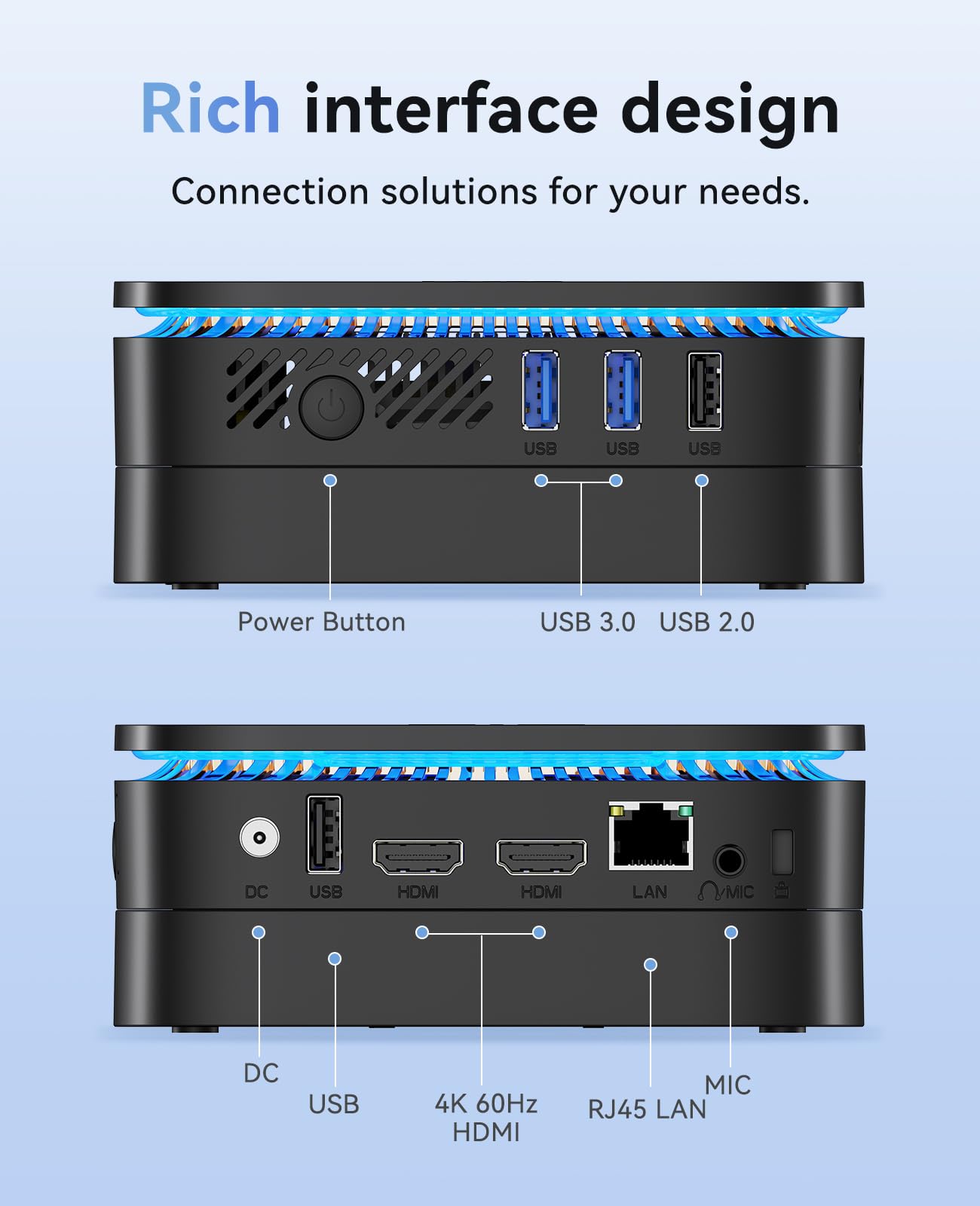 Amazon.com: KAMRUI Desktop Mini PC, AK1PLUS 16GB RAM 1TB SSD Mini 