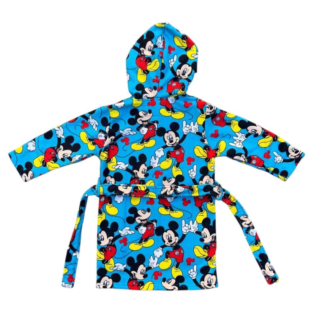 Accappatoio bambino Spiderman Marvel in microfibra 100% Poliestere con cappuccio e tasche asciugatura rapida ideale per bagno piscina mare