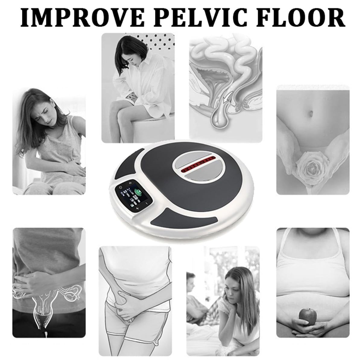 Strumento per la Riparazione dei Muscoli del Pavimento pelvico Pulse Rinforzatore del Pavimento pelvico per Le Donne, Previene l'incontinenza urinaria con Trainer elettromagnetico,Green
