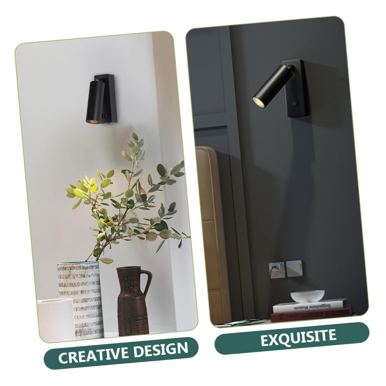 Luz De Lectura Led Para Cabecera Lámpara De Lectura De Pared Giratoria Lámpara De Foco Para Mesita De Noche Dormitorio