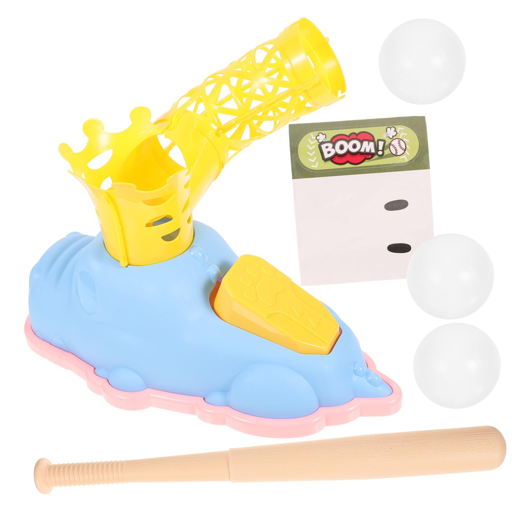 SUPVOX Lanciatore Di Baseball in Plastica Espulsione Tramite Piede Di Giocattoli Da Baseball Interattivo Per Genitori e Ragazzo Per Allenamento All