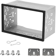 GIONAR Double DIN Car Stereo Cage, Car Stereo Mounting Frame with Fitting Kit, Metal Bracket for 2 DIN Car Radio Audio, Compatible with Car Radio Double 2Din DVD Player