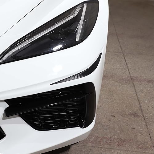 Miniatura 10 de Protector de parachoques de esquina delantera de automóvil, adhesivo anticolisión compatible con Chevrolet Corvette C8 2020-2023, calcomanía de