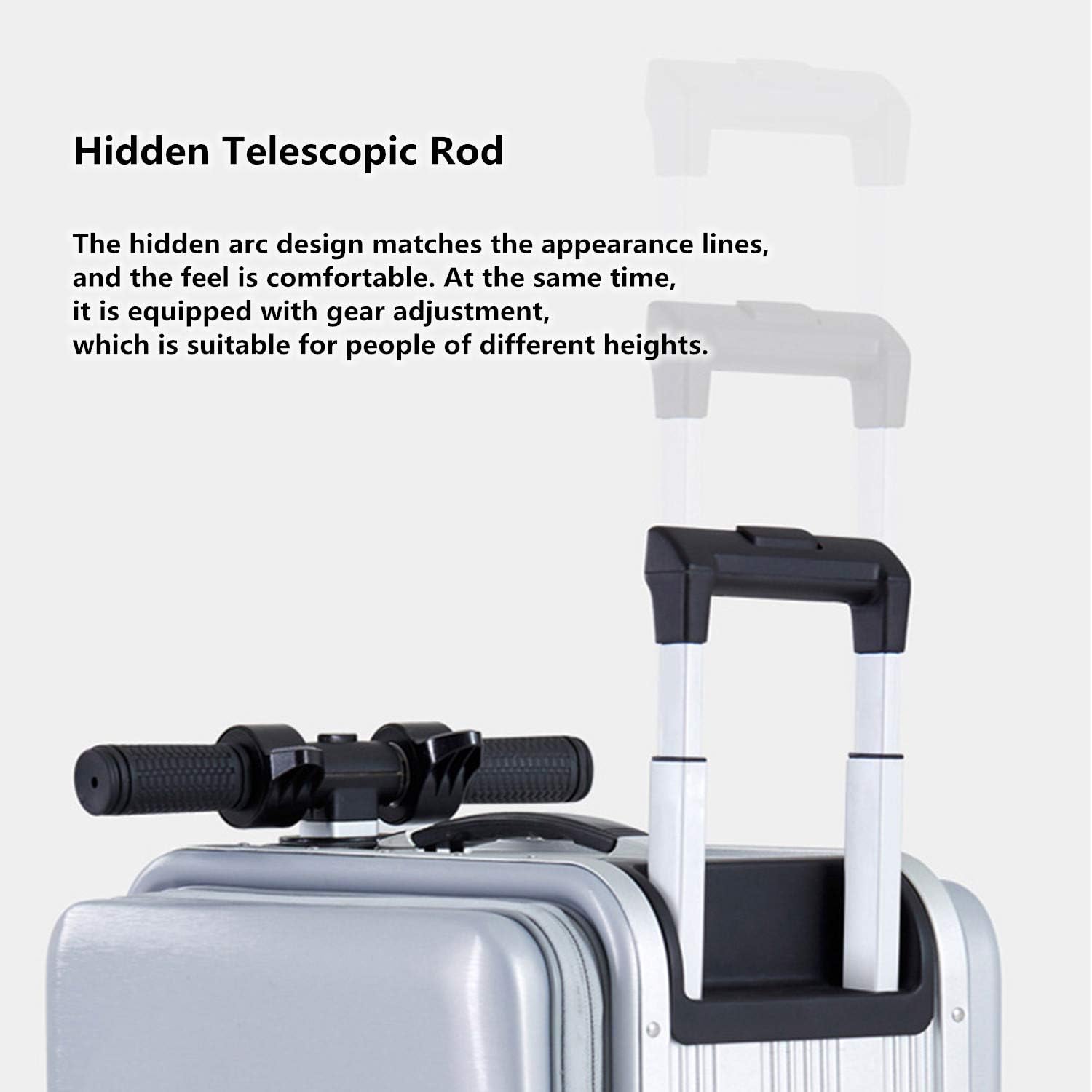 Review HBIAO Electric Travel Suitcase, Luggage Bag, Smart Riding