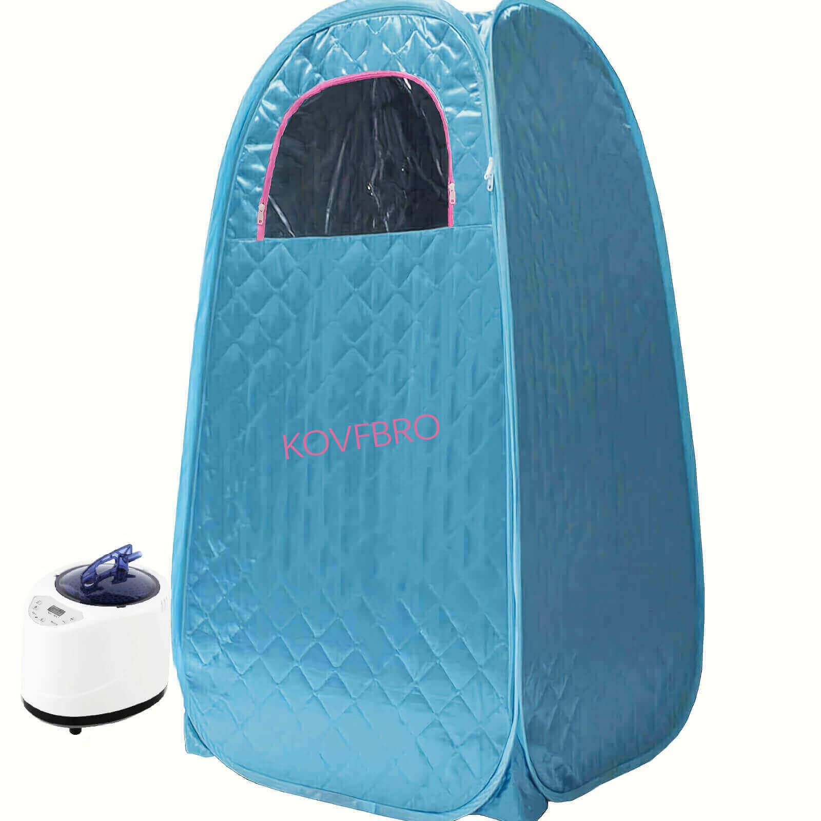 Sauna Tent,Portable Sauna at Home,Sauna Personal Residential Steam Sauna Home Spa 220V 4L 2KW UK Plug Blue