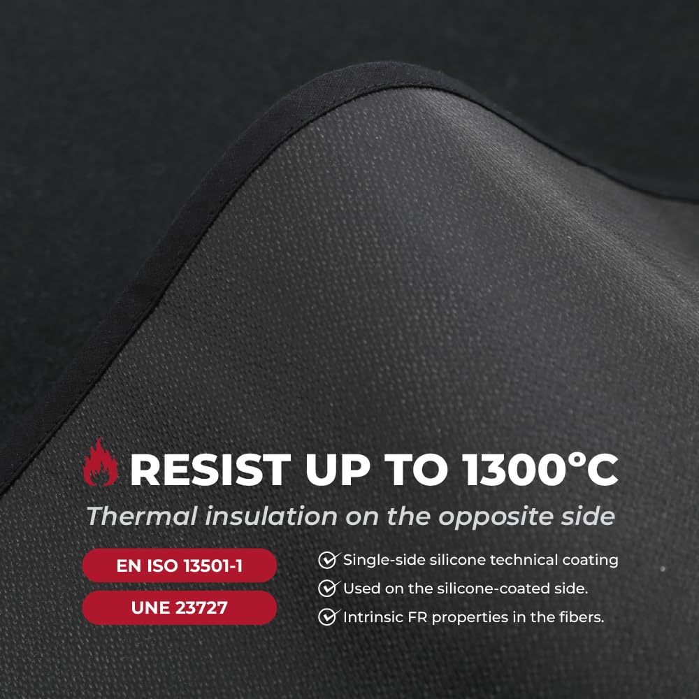 TEXFIRE Manta Soldadura 1300ºC Aislante Térmica 150x200 cm