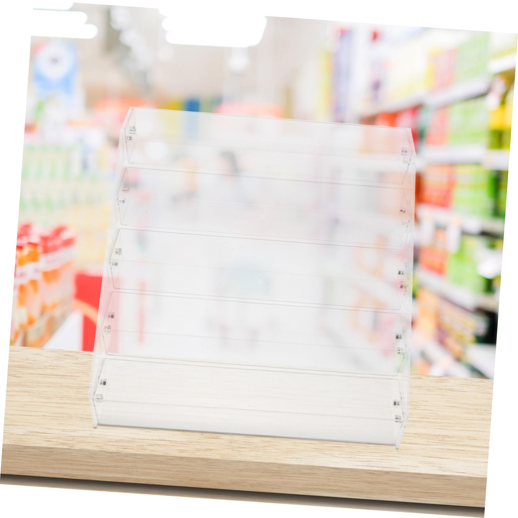 Acryl Präsentationsregal 5 Etagen Gewürzregal Für Theke Und Schubladen Transparenter Organizer Für Einzelhandel Und Convenience Stores