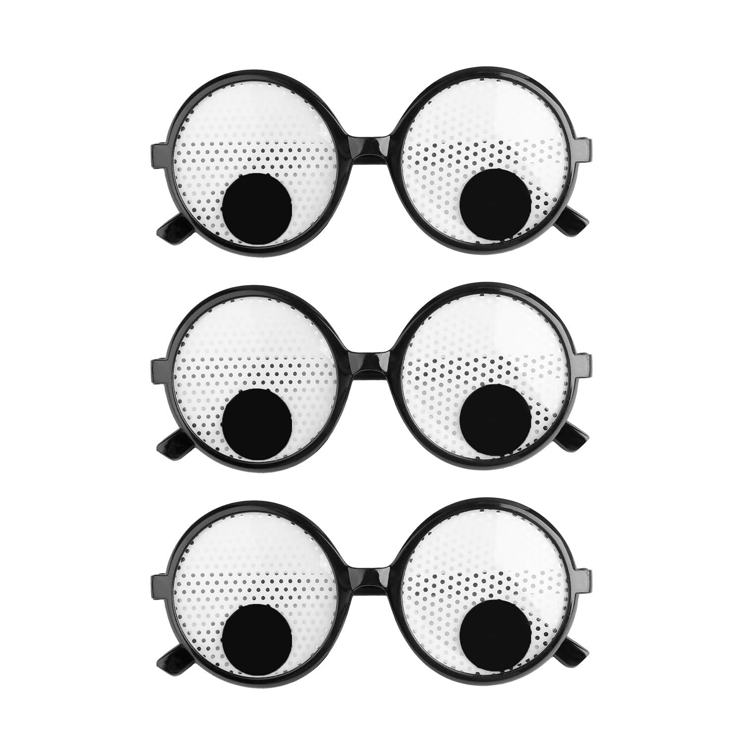 Bojueshaw 3PCS Rotating Eyeball Glasses