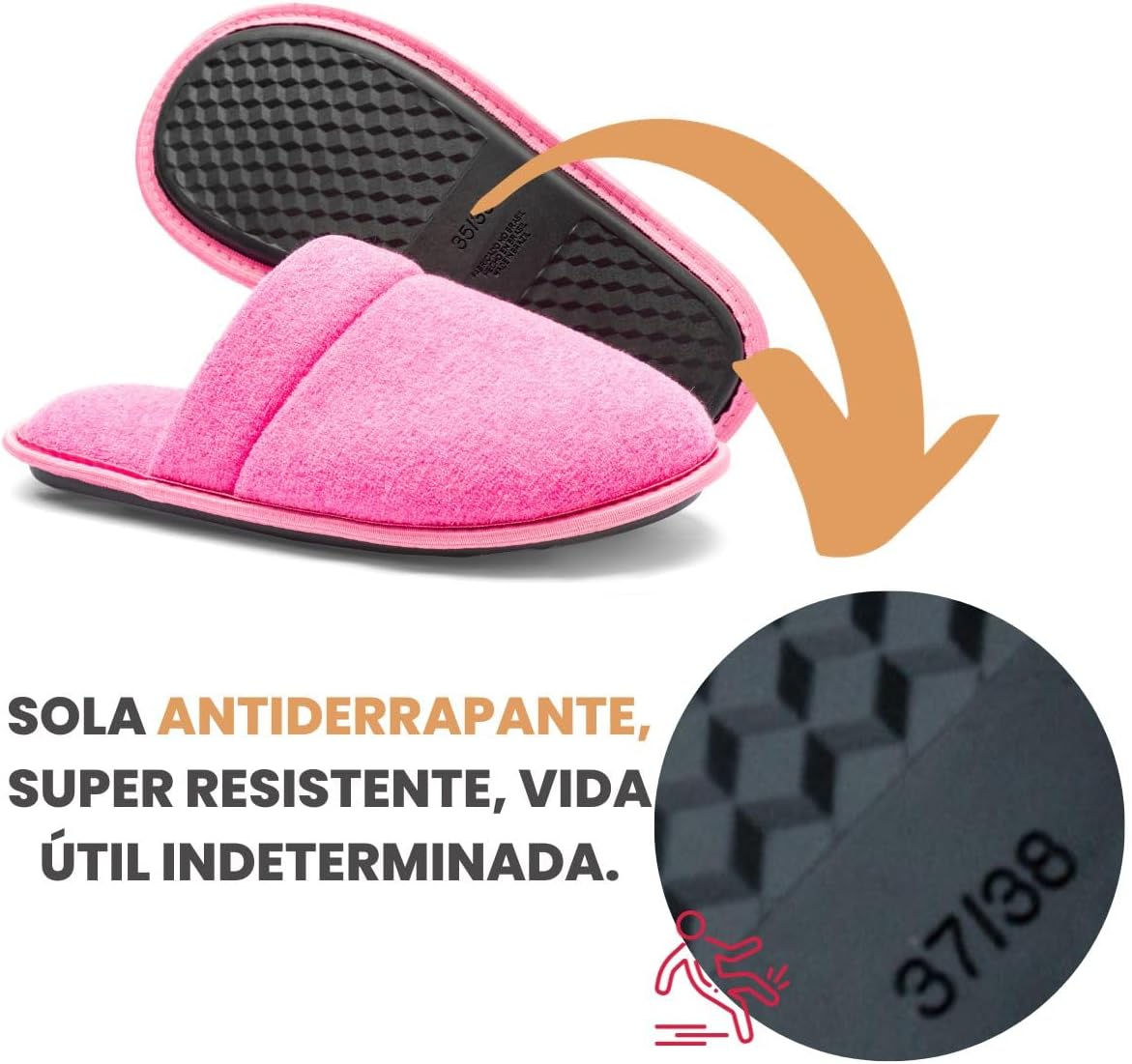 Genérico Pantufa Chinelo Tradicional Sola Antiderrapante Super Quentinha Feminino Rosa Unissex Adultos Conforto Facilidade de Uso Genérico Pantufa Chinelo Tradicional Sola Antiderrapante Super Quentinha Feminino Rosa Unissex Adultos Conforto Facilidade de Uso