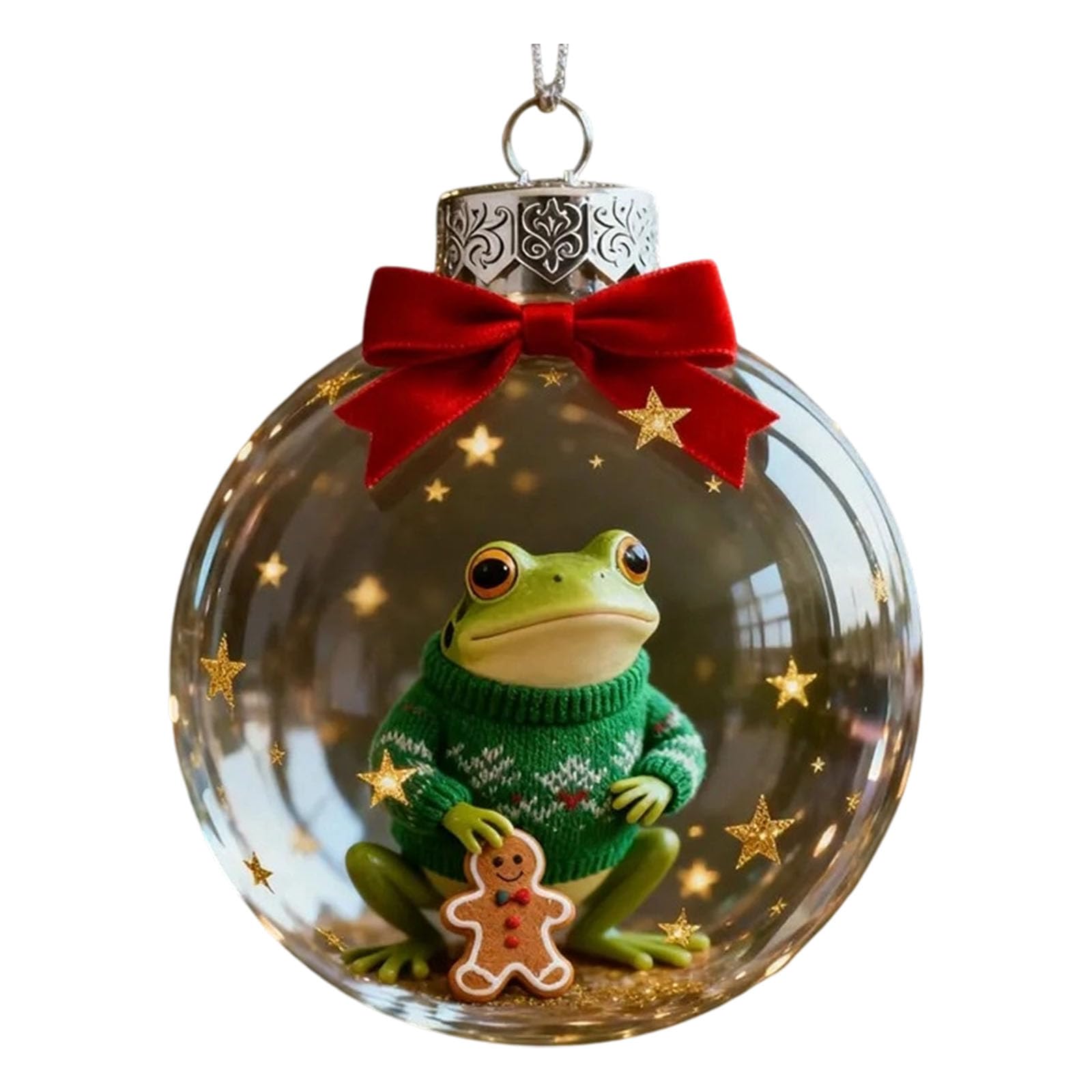Nucelit Festive Acrylic Ornament Shatterproof for Holiday Centerpieces Mantels Christmas Animal Ornament