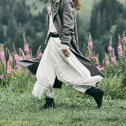 Image of KOSUSANILL Women Long Bloomer Pants Lace Trim Ruffle Pantaloons Cropped Lounge Pajama Bottoms Y2K Capri Pettipants