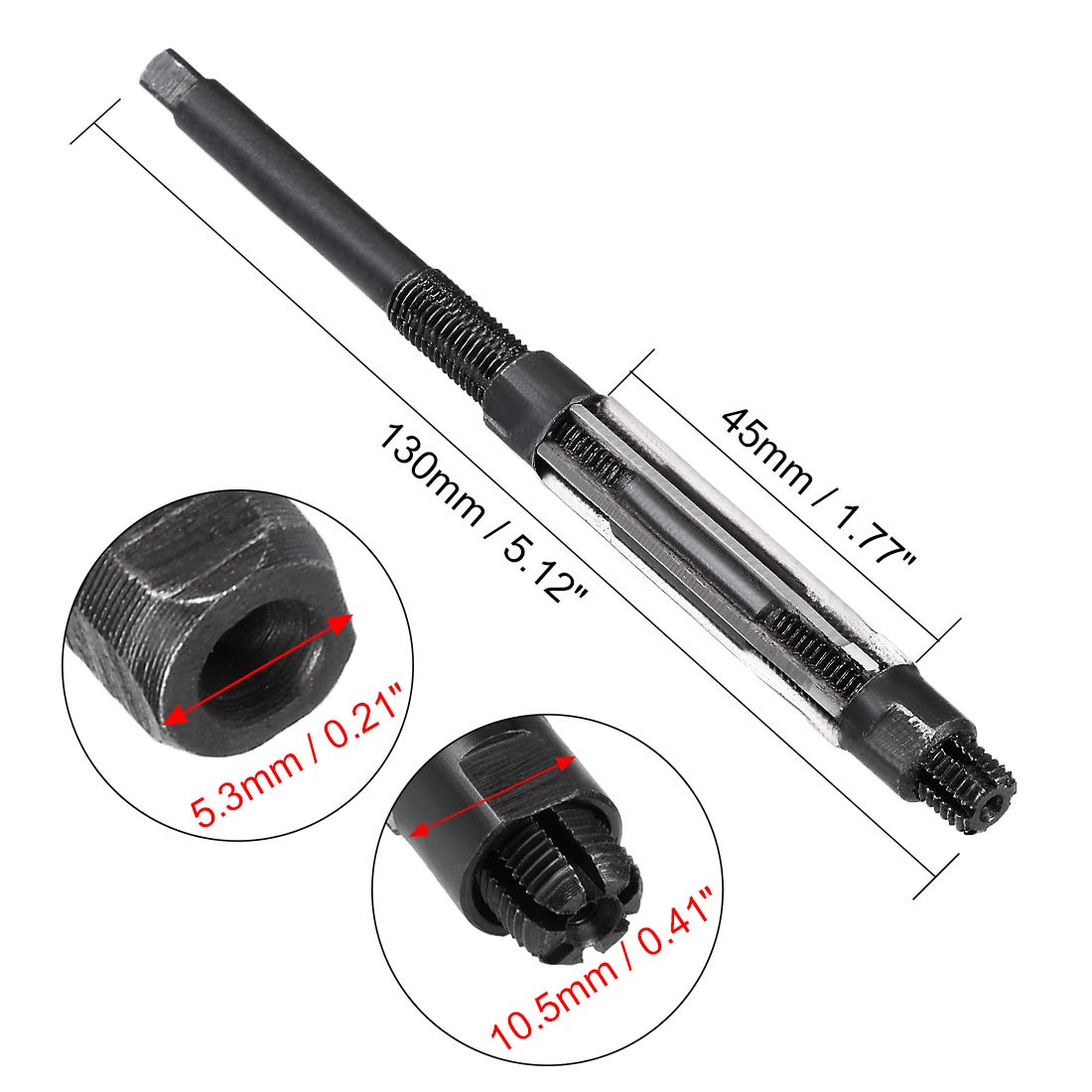 Handreibahle HSS 6,25-6,75mm Verstellbar - Räumahle Für Metallbearbeitung