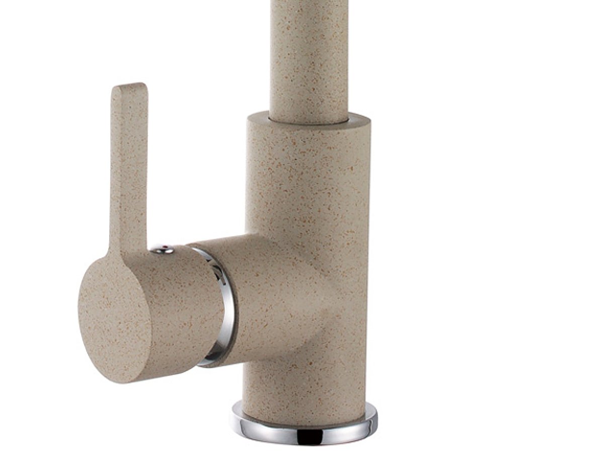 Rubinetto Miscelatore Ellci Ebro MGKC0251 con Doccetta Estraibile G51 Avena Granitek