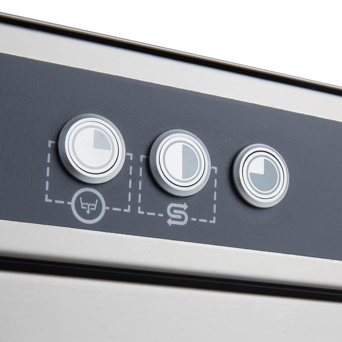 GastroHero ECOLINE-GSM54SLE Geschirrspülmaschine I 400 V Spülmaschine mit Laugenpumpe & Enthärter I Geschirrspüler für Gastronomie I Korbmaß 50 cm