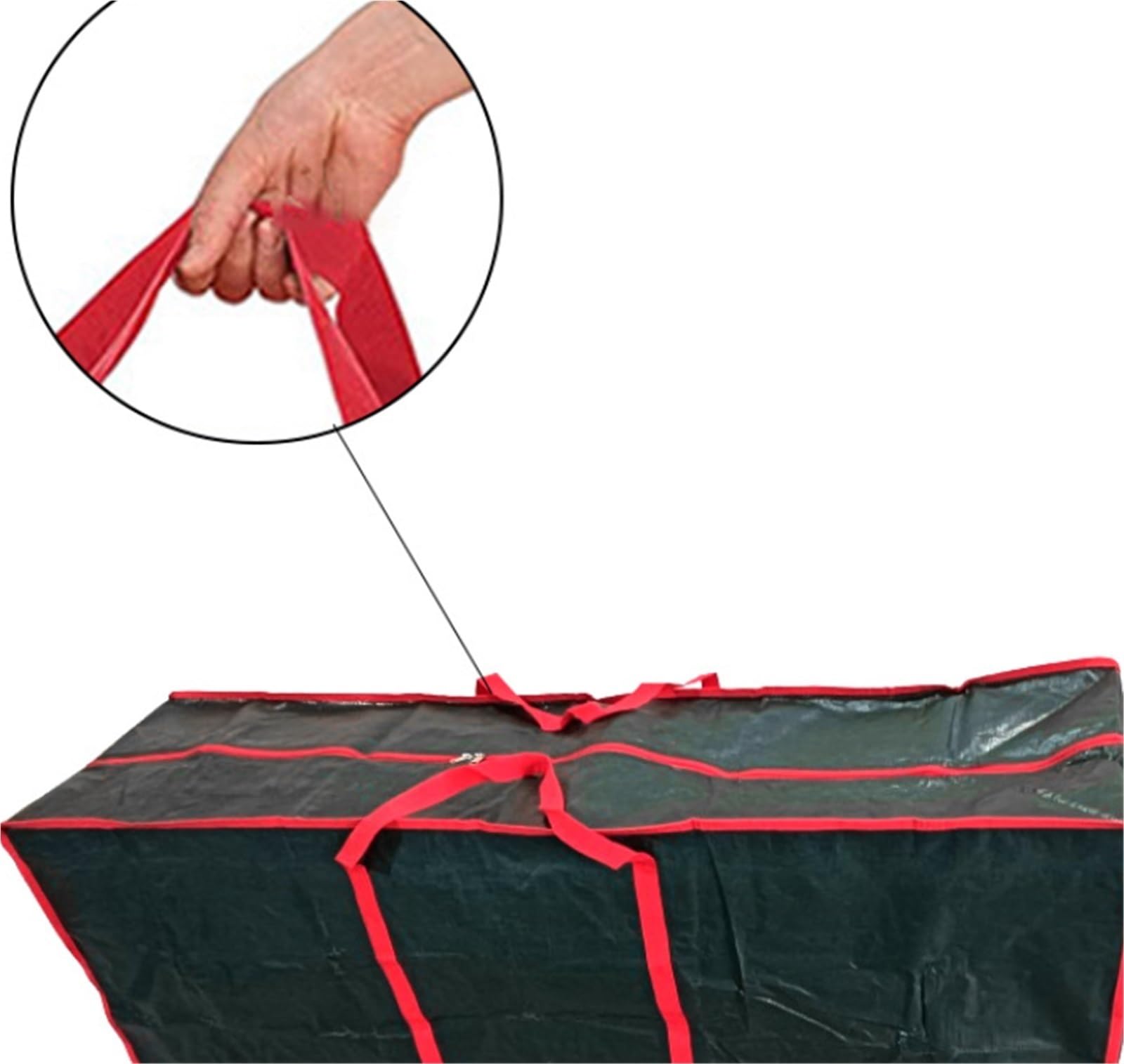 Borsa Albero Borsa Portaoggetti for Albero di Natale con Cerniera E Maniglia for Riporre Alberi Artificiali Contenitore Natale(165x38x76cm)