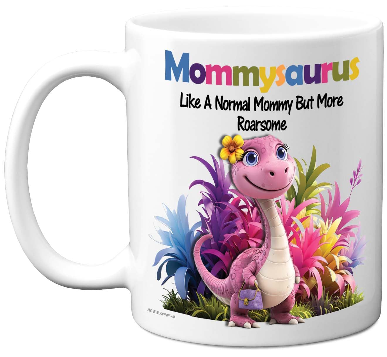 Stuff4 Mommy Gifts - Roarsome Mommysaurus Mug - Happy Birthday Gifts for Mommy from Son Daughter, Dinosaur Mother's Day Presents, 11oz Ceramic Dishwasher Safe Premium Mugs