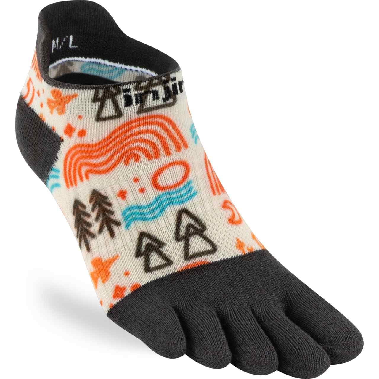 Injinji ARTIST DESIGNED WOMEN'S NO-SHOW DOODLE XS/S, doodle, XS/S