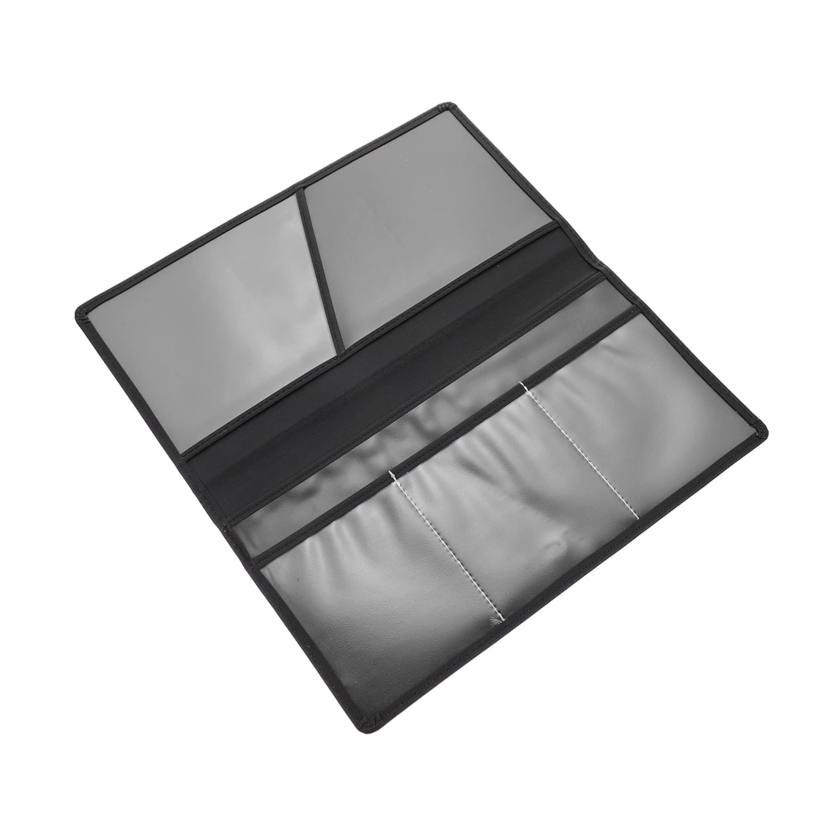 HOMSFOU 1Pc Ultra Thin PU Bank Card Holder Protective Sleeve for Car for Id Cash and Credit Cards Storage Lightweight and Design for Daily Use