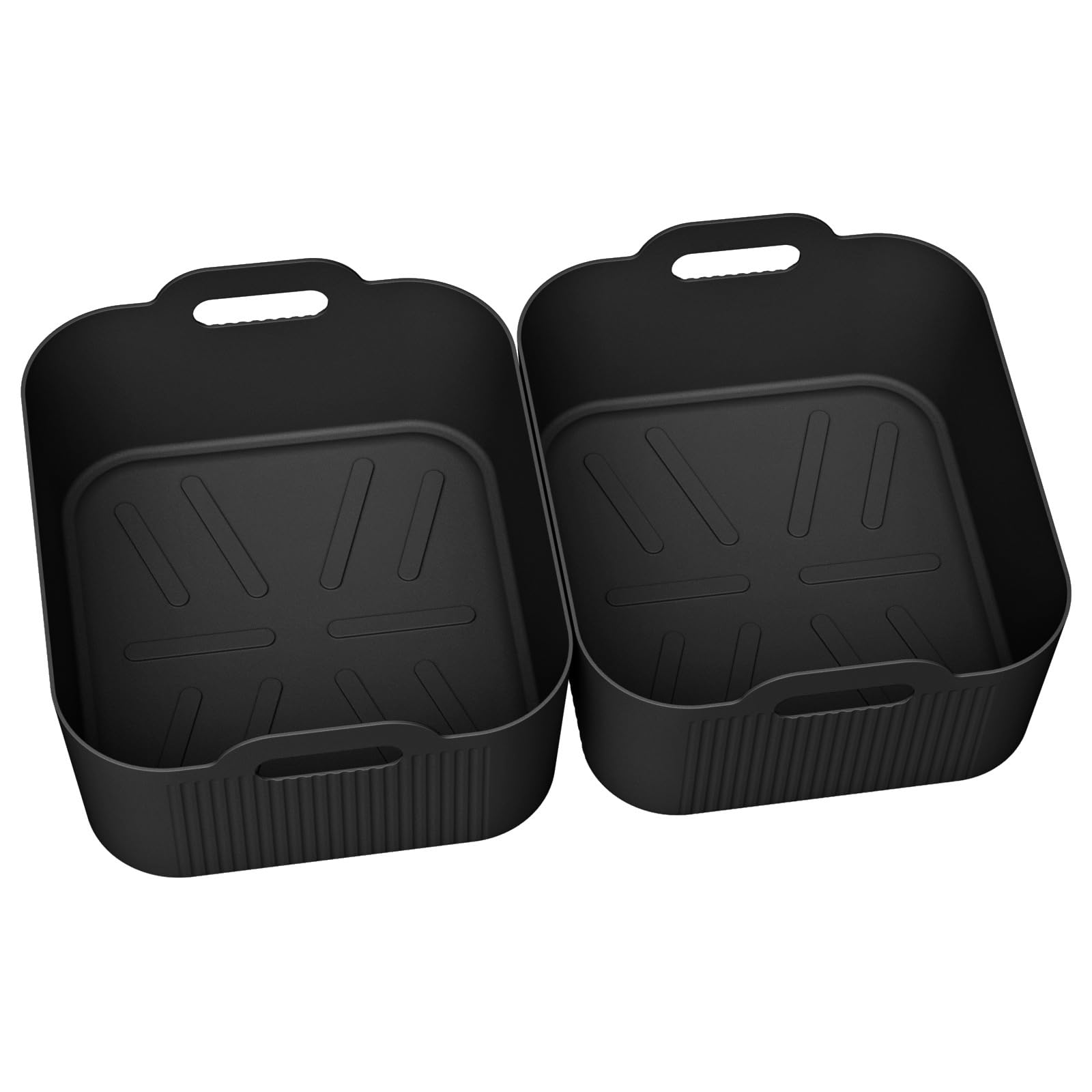 Elnwnnkc 2 Size Compatible Air Cooker Oil Collector Basket Food Grade Silicone Building Warmth Immune Plan Contemporary Kitchen Addition Silicone Air Cooker Basket