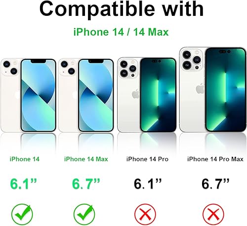 Miniatura 7 de Protector de lente de cámara para iPhone 14 de 6.1 pulgadas y iPhone 14 Plus de 6.7 pulgadas, protector de lente de cámara de vidrio templado,