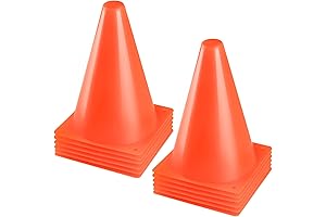 7 Inch Premium Orange Sports Cone for Training, Fun