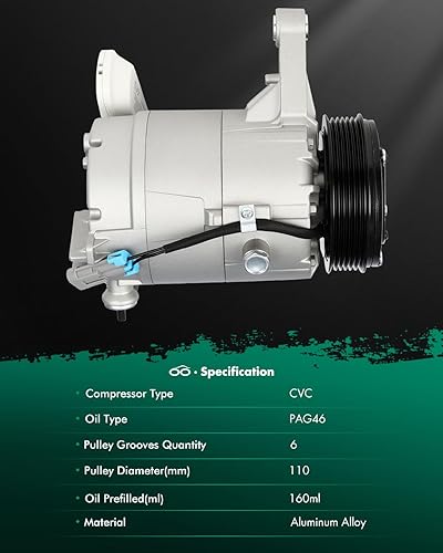 Miniatura 1173 de SCITOO CO 10739C - Compresor de CA compatible con Honda Element 2.4L 2003 2004 2005 2006 2007 2008 2009 2010 2011