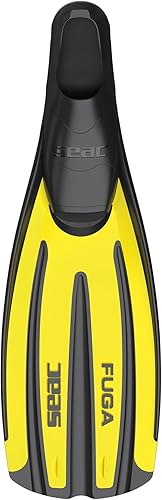 Miniatura 10 de SEAC Fuga, aletas de buceo para buceo, esnórquel y apnea con bolsillo para los pies, para adultos, fabricadas en Italia