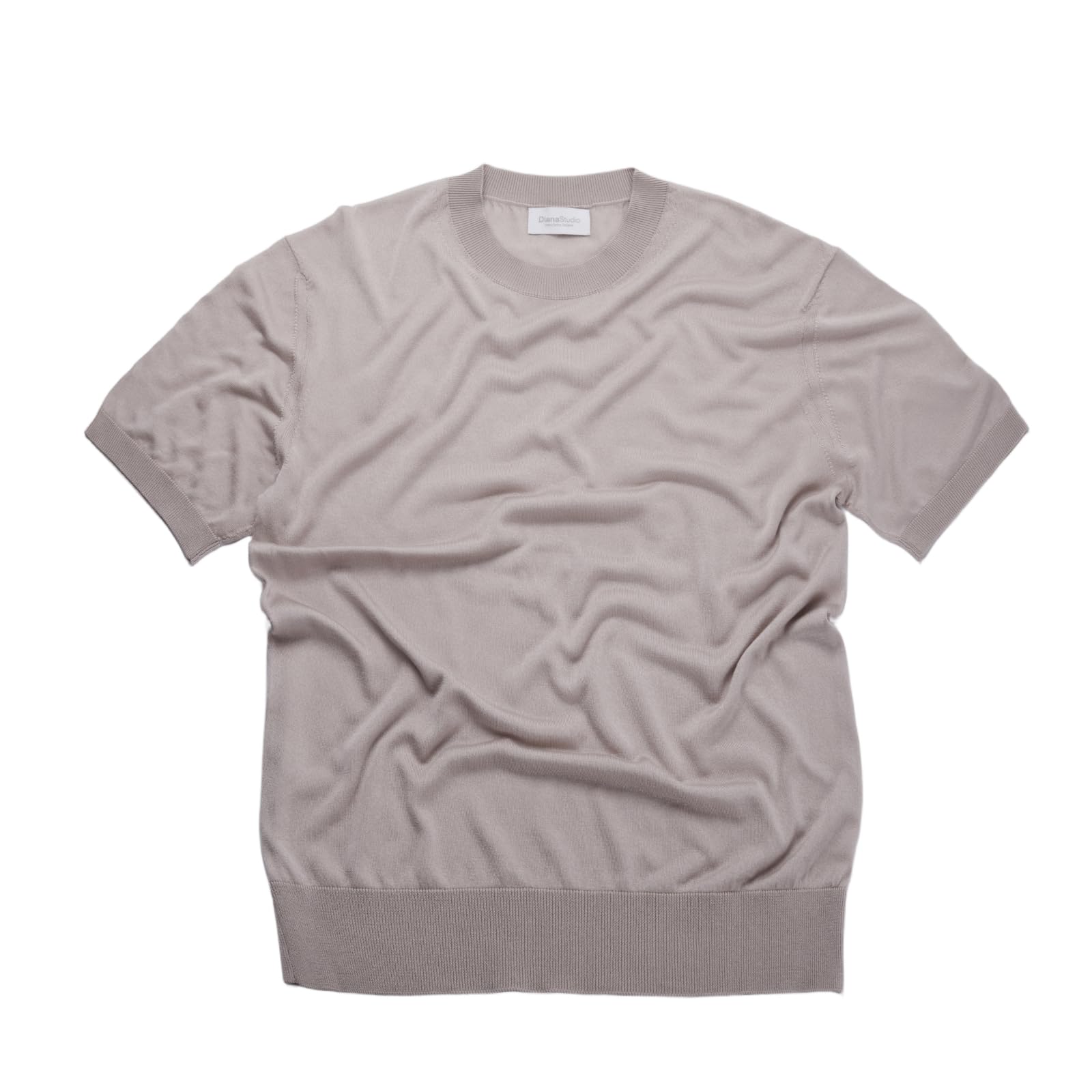 Diana Studio T-shirt męski w Lyocell, beżowy, M, beż, M