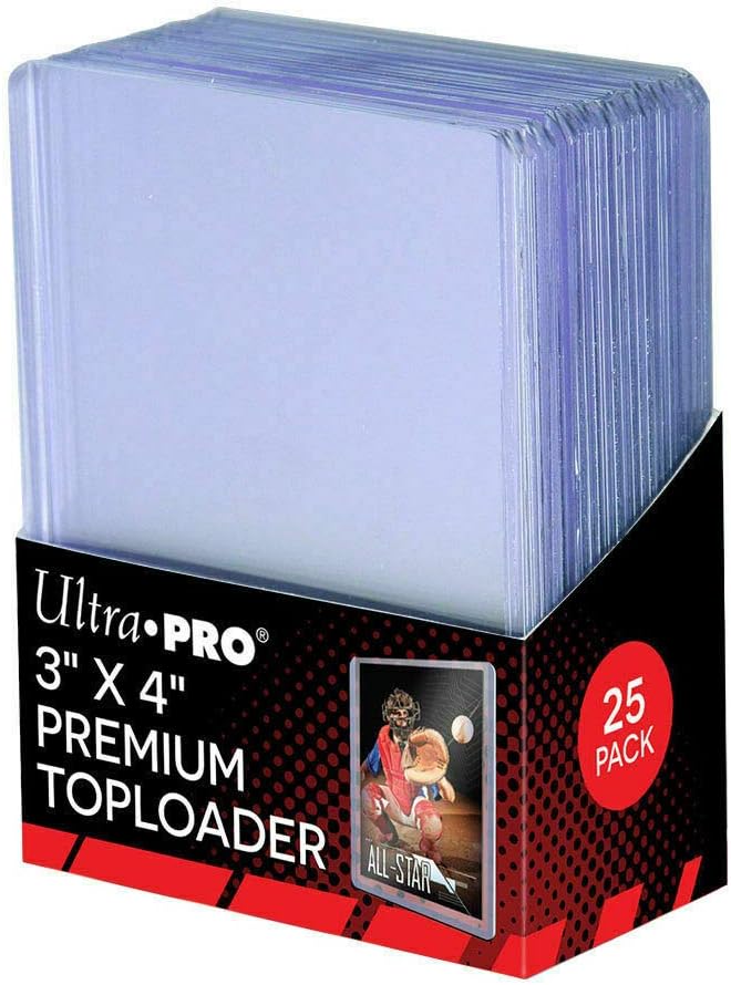 3X4 ULTRA PRO PREMIUM TOPLOADERS - 5 PACKS OF 25