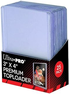 3X4 ULTRA PRO PREMIUM TOPLOADERS - 5 PACKS OF 25