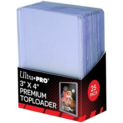 3X4 ULTRA PRO PREMIUM TOPLOADERS - 5 PACKS OF 25
