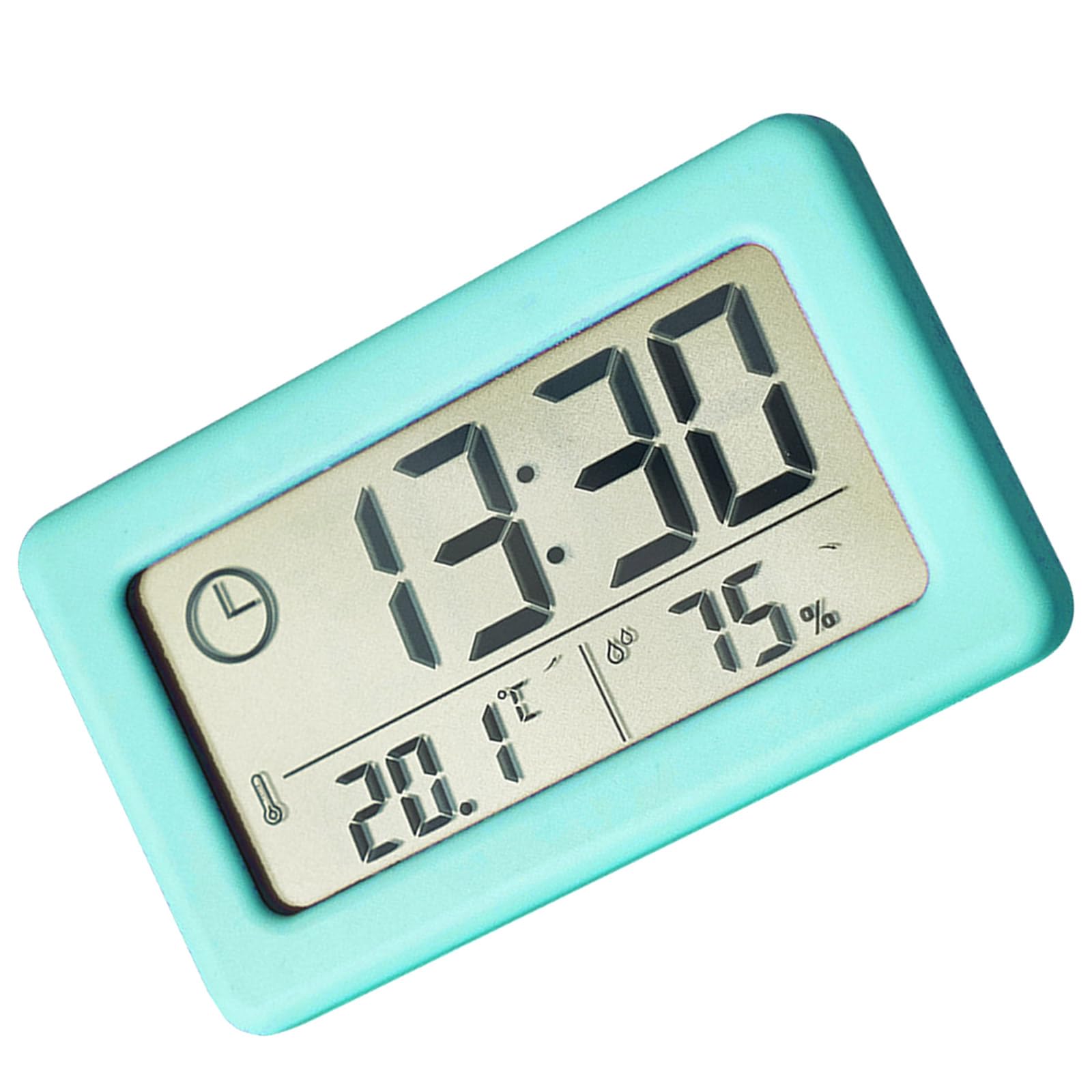 Zeizafa Blue Thin Digital Clock With Temperature And Humiditys For Home Decoration