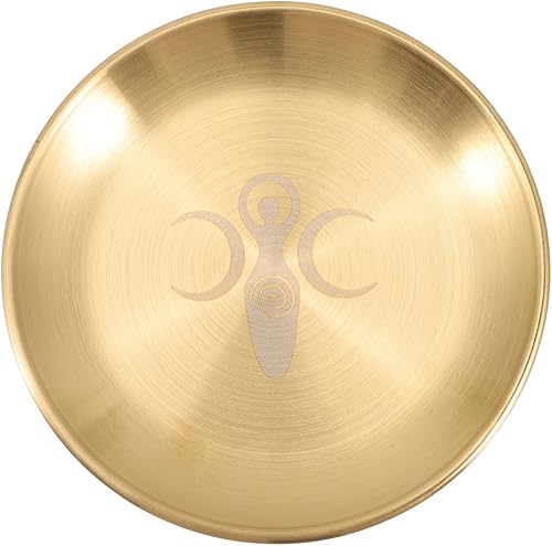 Tarot - Plato de vela de altar, portavelas de astrología, soporte decorativo para velas de pilar, bandeja de velas para el hogar, suministros de