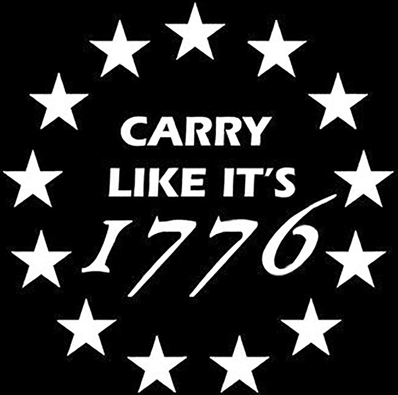 SSND Carry Like It's 1776 Amendment 2nd Vinyl Decal Sticker | White | 5.5 in SSND1106