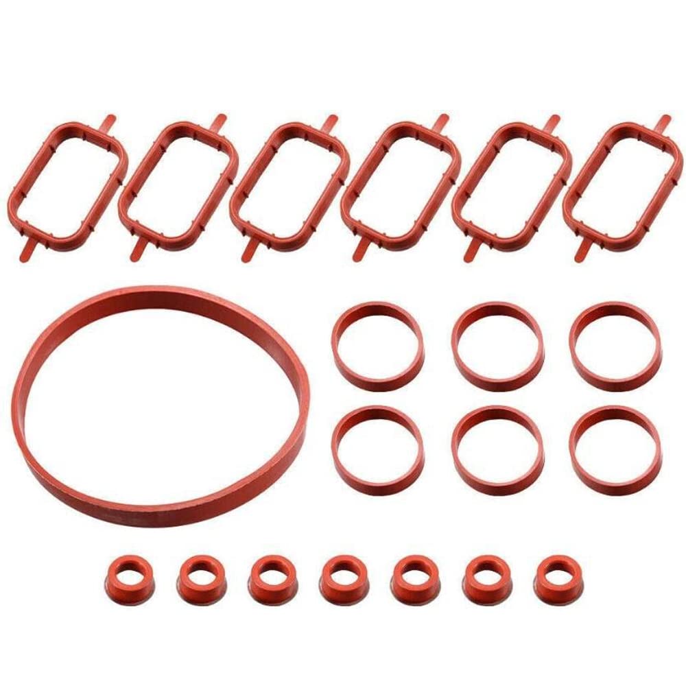 Baceyong Guarnizioni collettore di aspirazione, compatibili con BMW M47/M47N, M57/M57N, motori a 6 cilindri compatibili con BMW E70 E53 E72 E71 E81 E87 E88 E82 E90 E91 E92 E93 E60 E61 E61 3 E64. E46